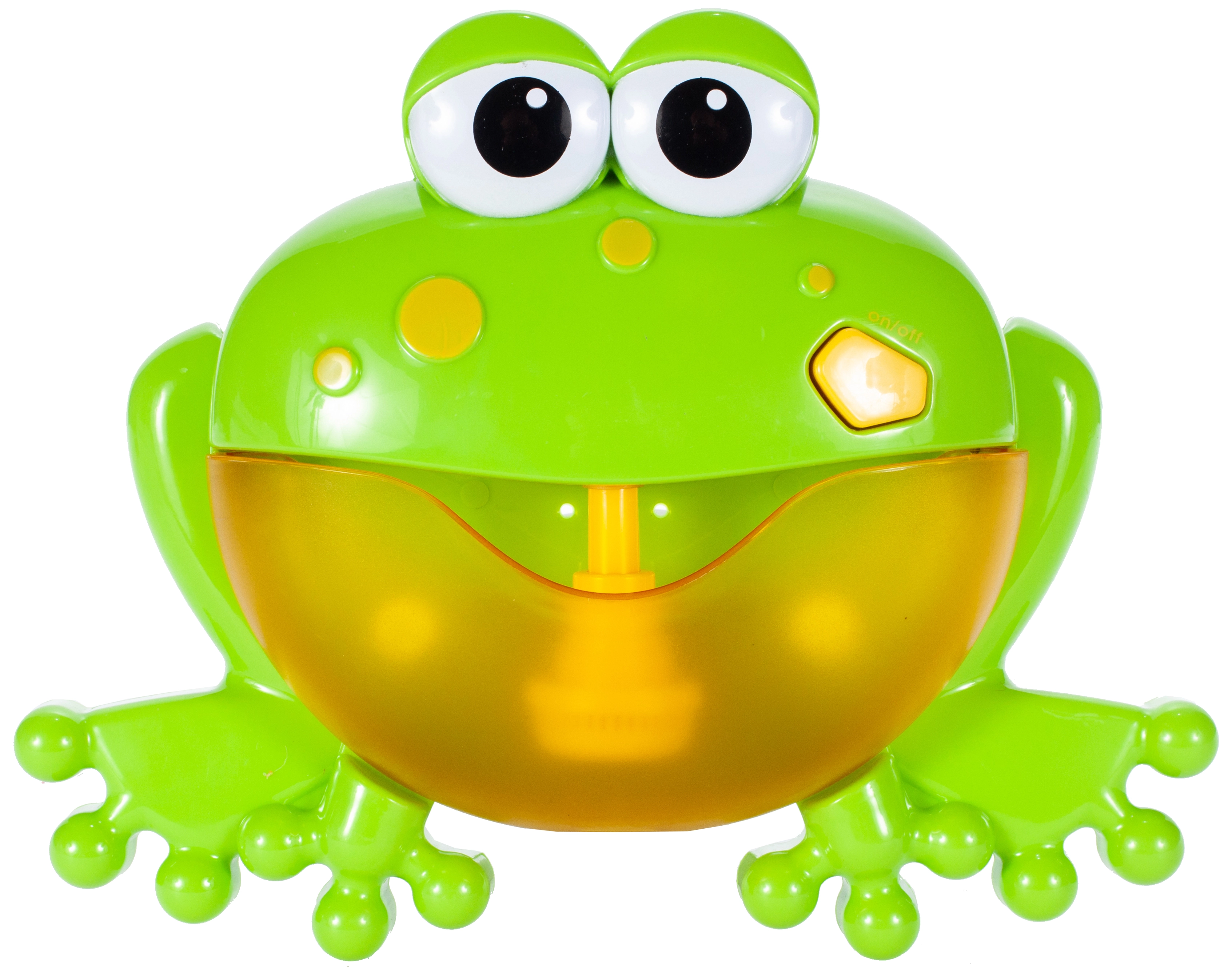 Žába do koupele s pěnou a bublinkami