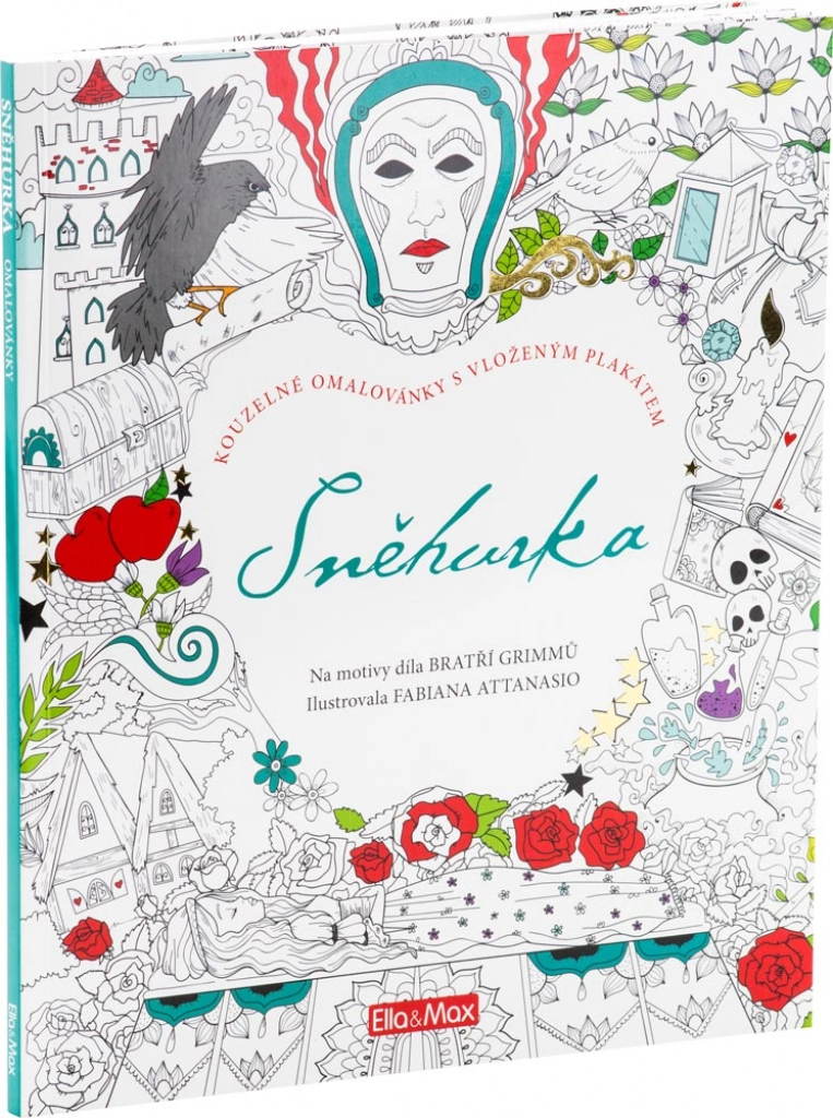 Sněhurka - omalovánky pro děti