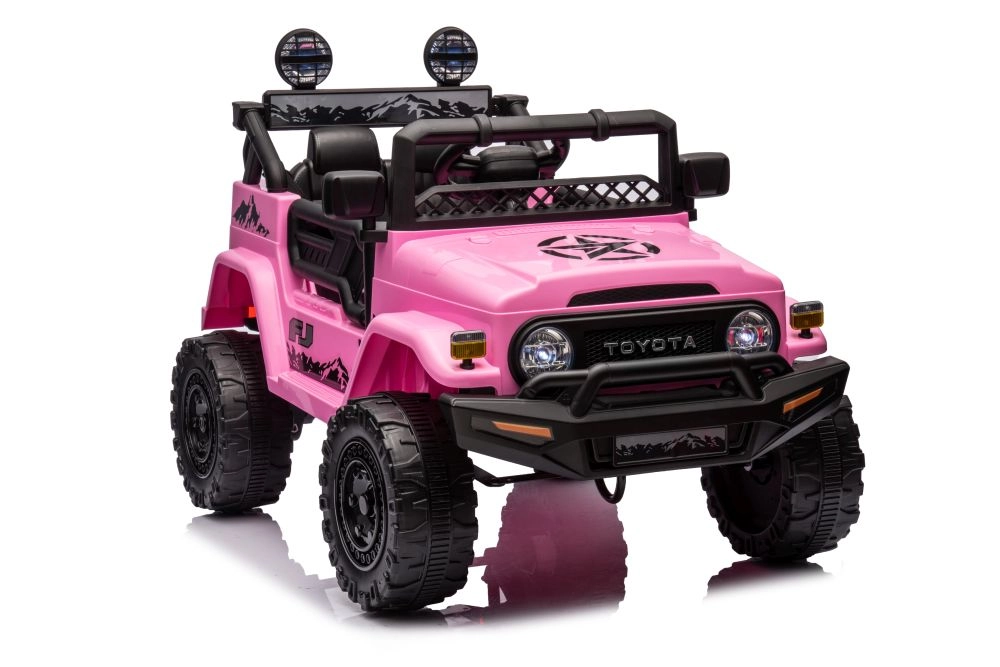 Levně Lean Cars autobaterie Toyota FJ růžová