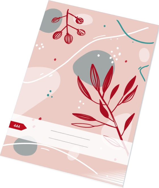 Školní sešit Premium 444 A4, linkovaný, s okraji, 40 listů