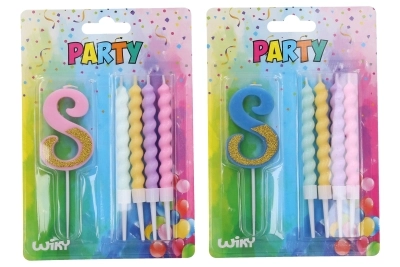 Levně Párty svíčka číslo 8 s 4 svíčkami