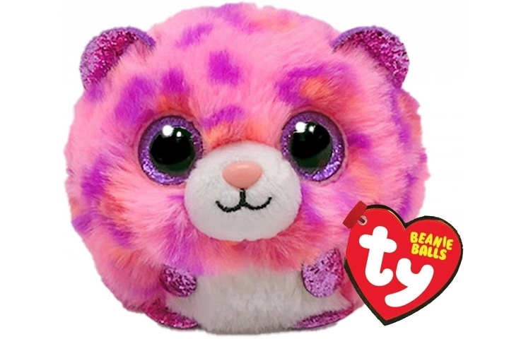 TY Beanie Balls TOPAZ - růžový leopard