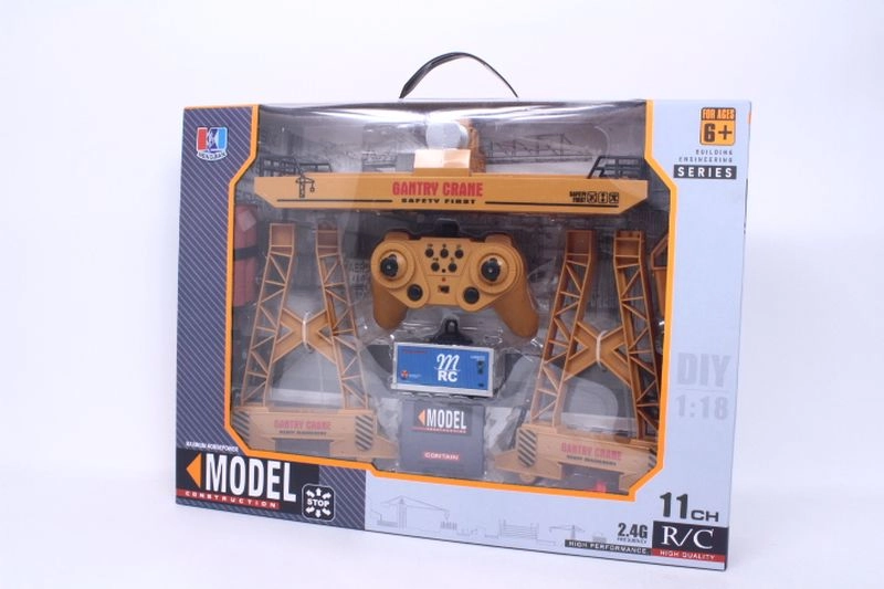 RC jeřábový mostový jeřáb s nakladačem