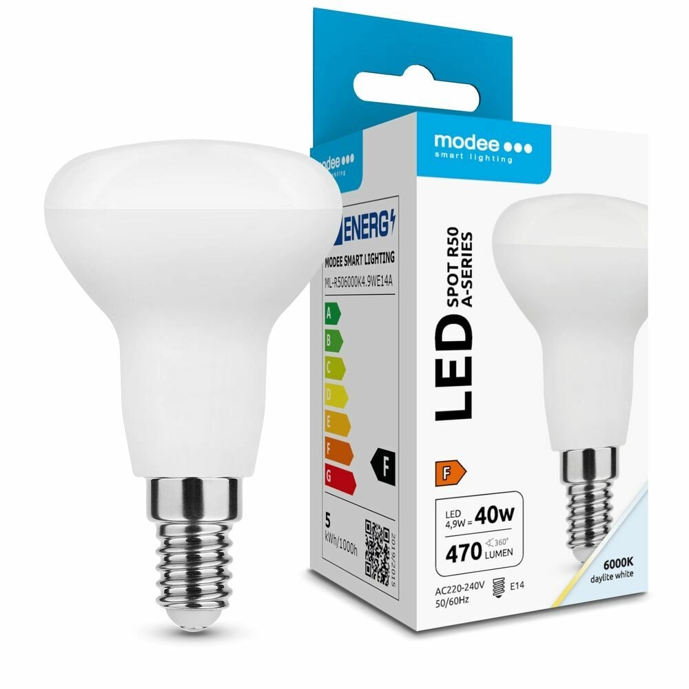 Modee LED žárovka R50 E14 4,9 W studená bílá 470 lm 110°