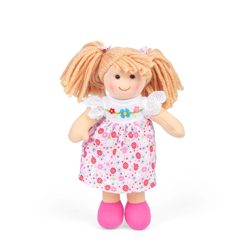 Bigjigs Toys látková panenka Georgia 25 cm
