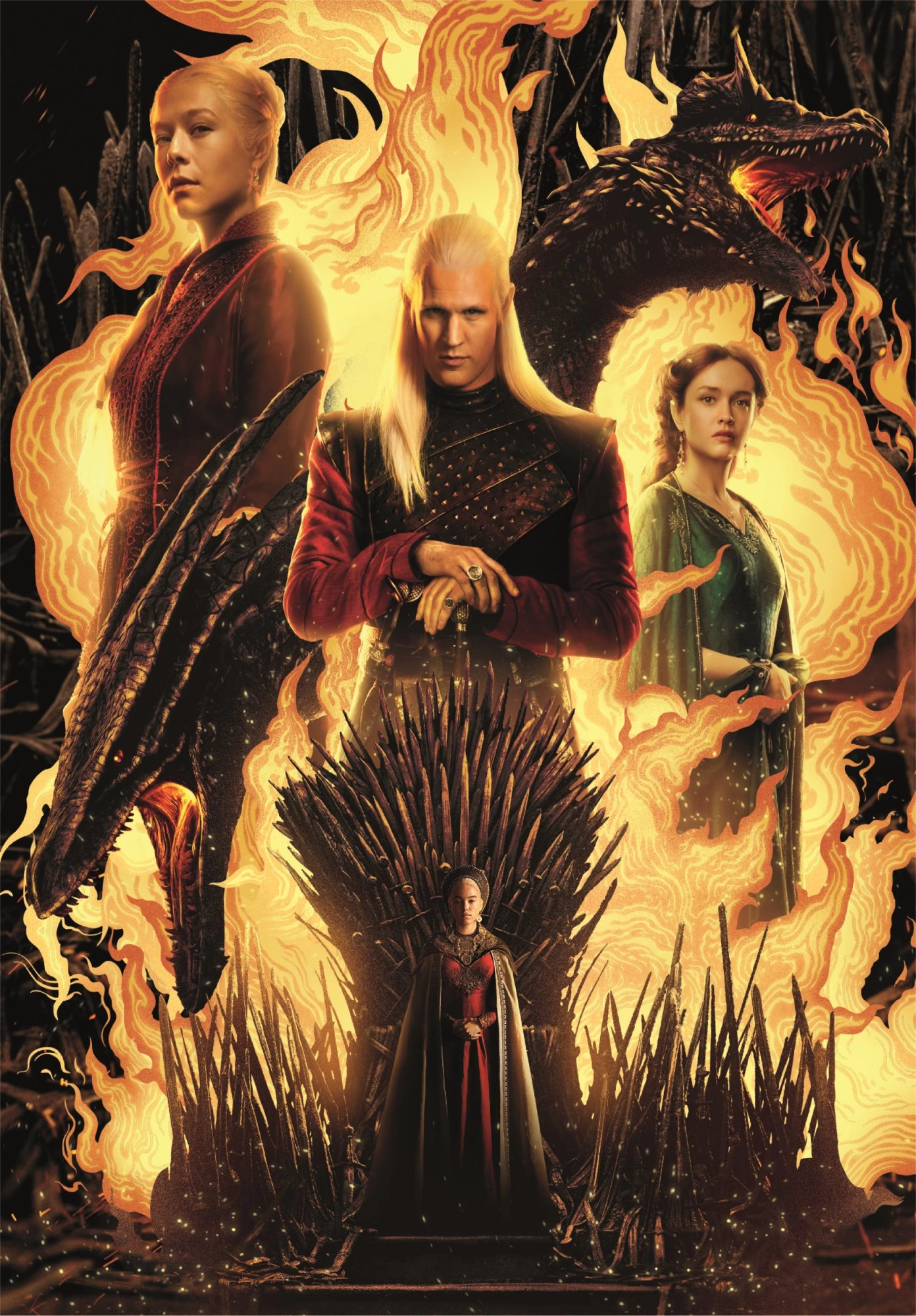 CLEMENTONI Puzzle Hra o trůny: Rod Draka 500 dílků