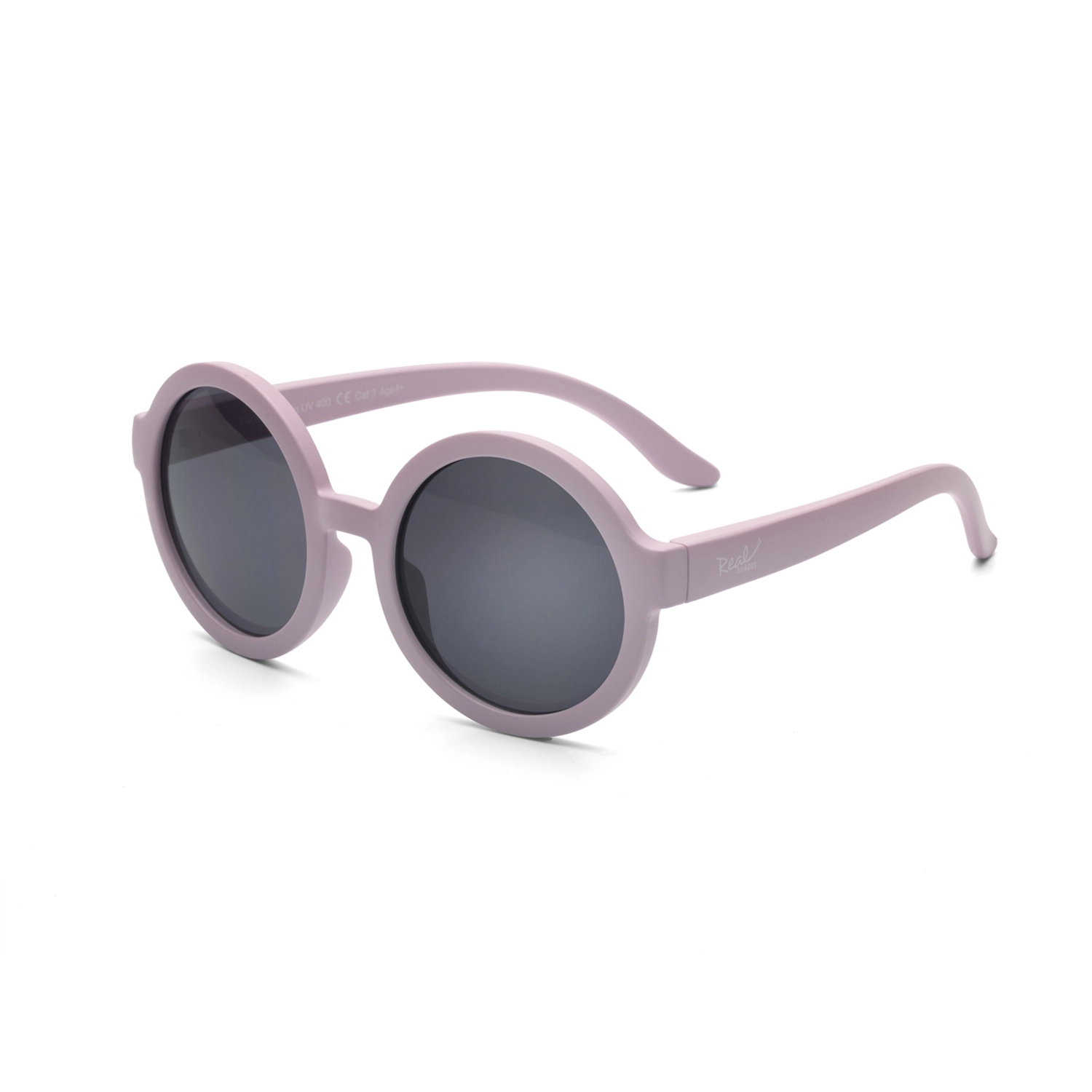 Dětské kulaté sluneční brýle Matte Sweet Pink