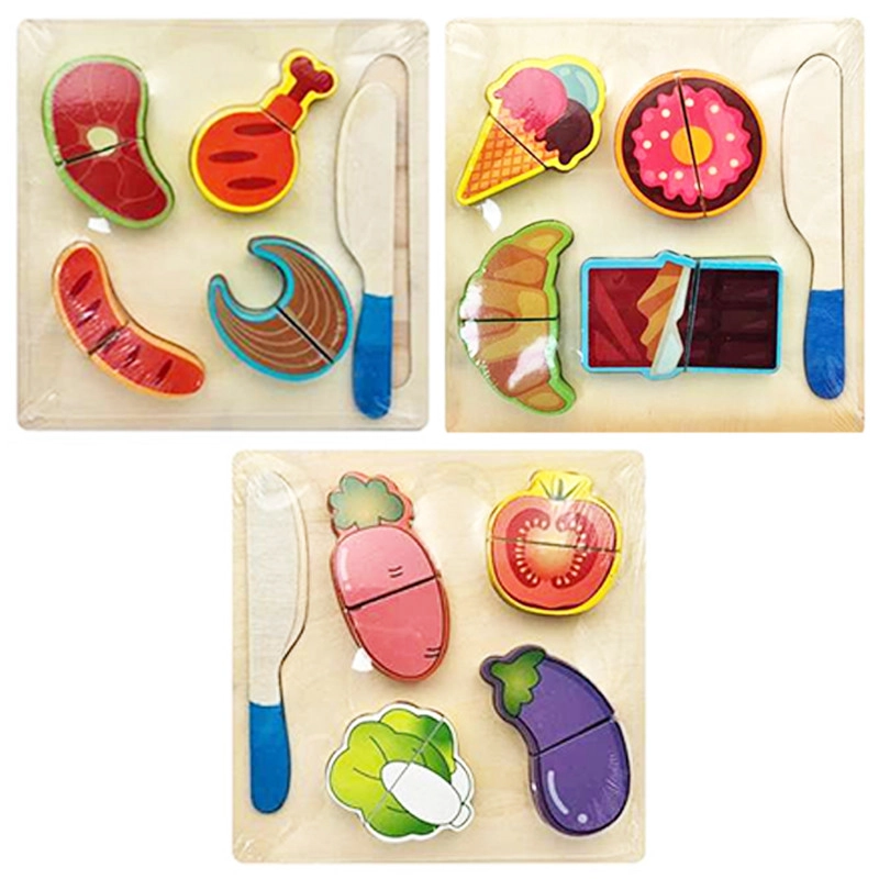 Dřevěné potraviny na suchý zip