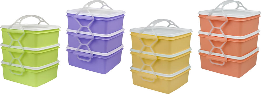 Jídlonosič 3x1,2l čtvercový