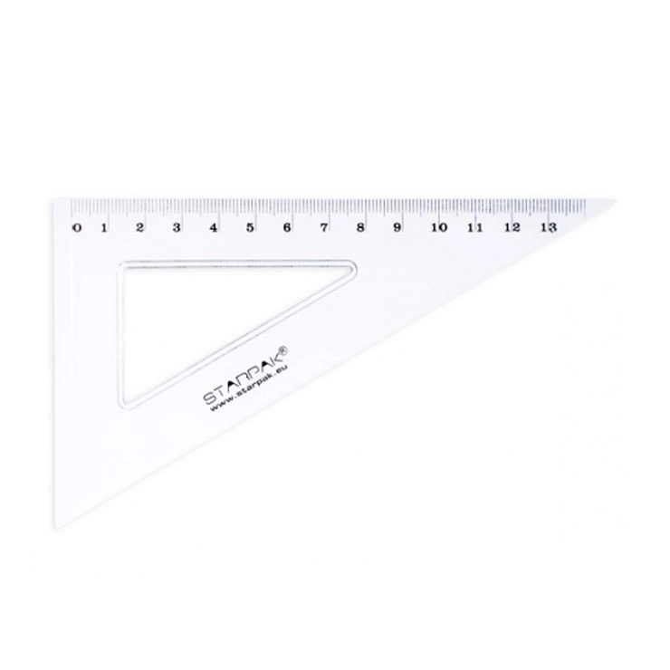 Trojúhelníkové pravítko 13 cm