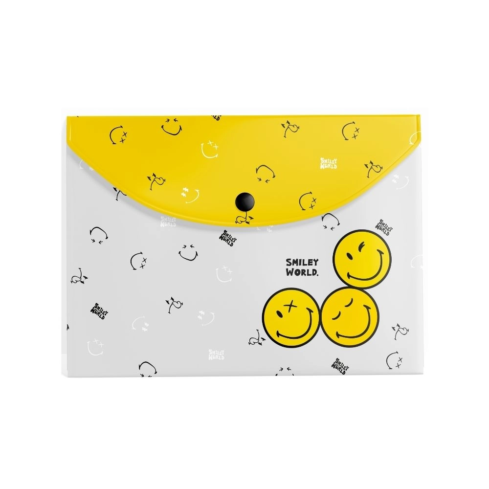 Plastové psaníčko s drukem A4 – motiv SMILEY WORLD