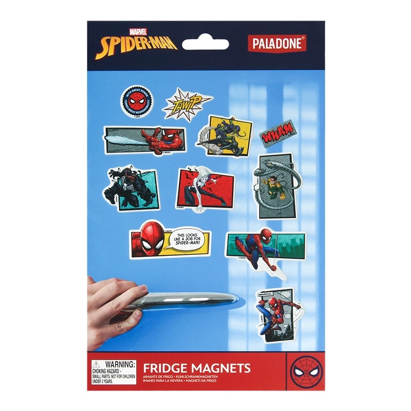 Levně CurePink Magnety na lednici Marvel Spiderman 24 ks PP13700SPM