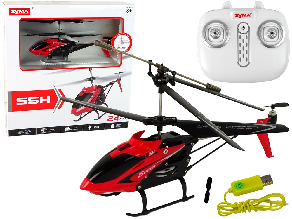 RC helikoptéra SYMA S5H 2.4G červená