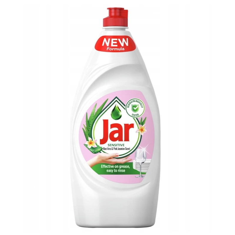 Jar Sensitive - prostředek na mytí nádobí - Aloe & Pink Jasmine, 900 ml