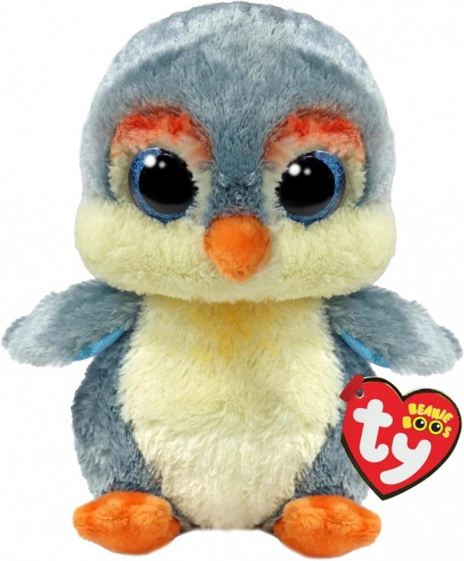 TY Beanie Boos FISHER 15 cm - šedý tučňák
