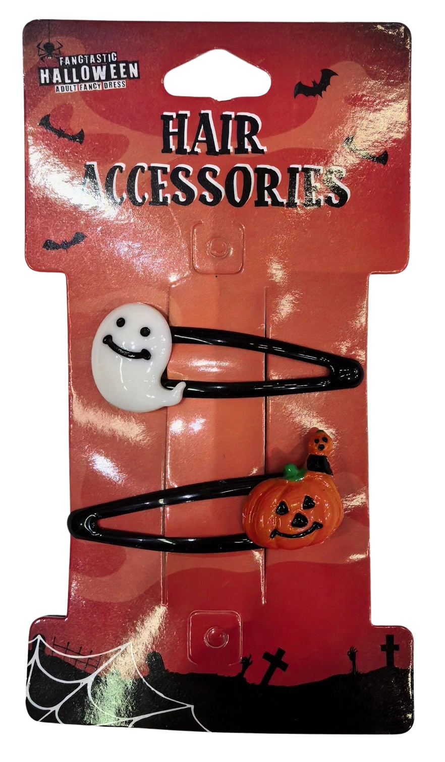 Halloween sponky do vlasů duch a dýně - 2 ks