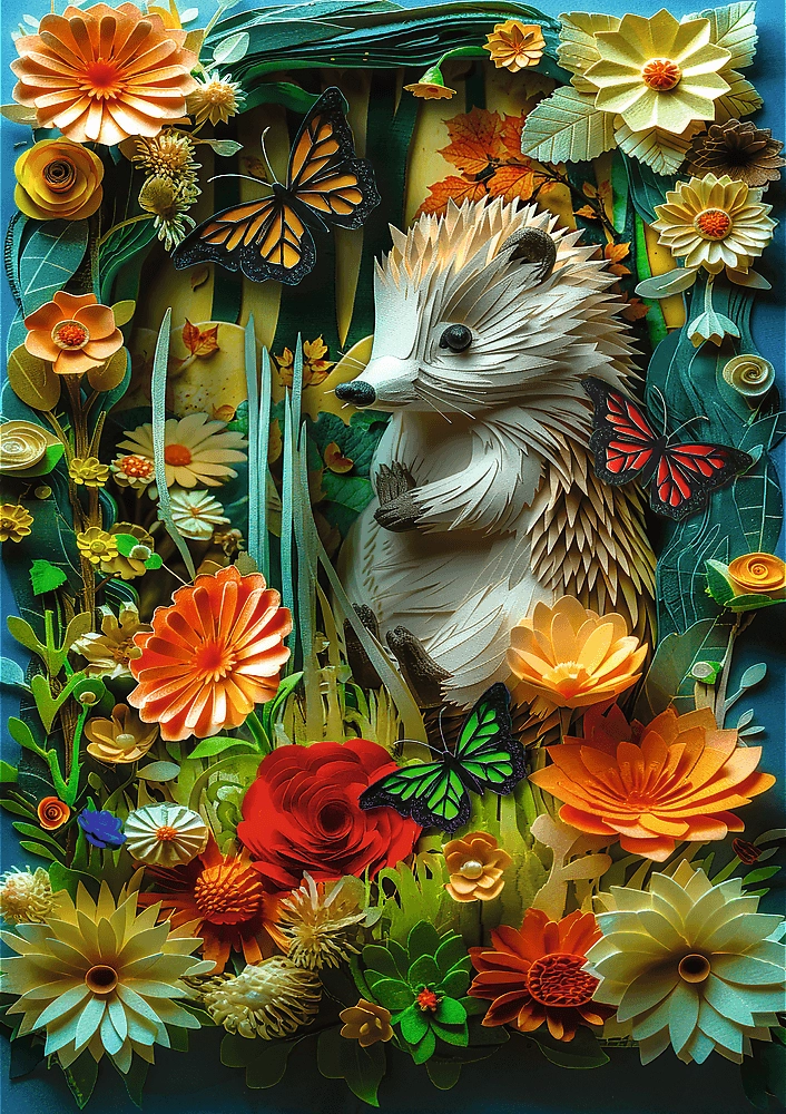 Trefl puzzle Paper Art ježek 1000 dílků