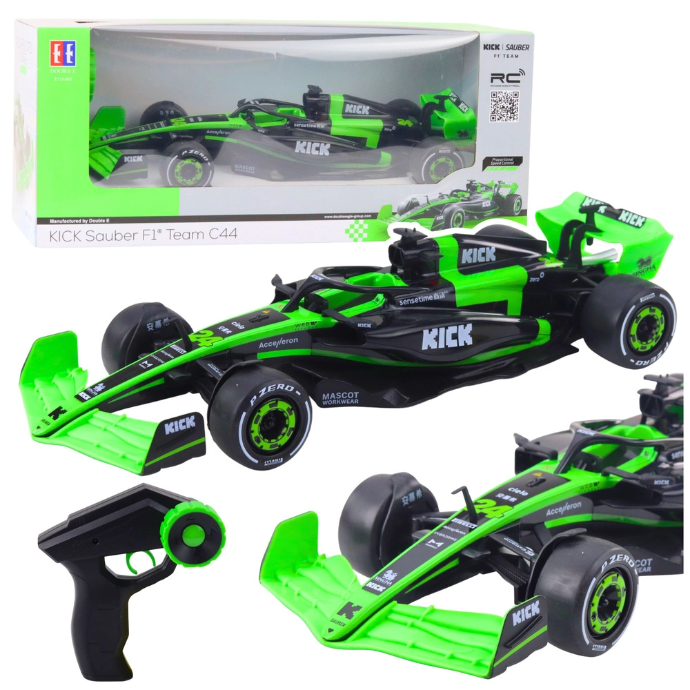RC formule F1 C44 KICK Sauber 1:16 černo‑zelená
