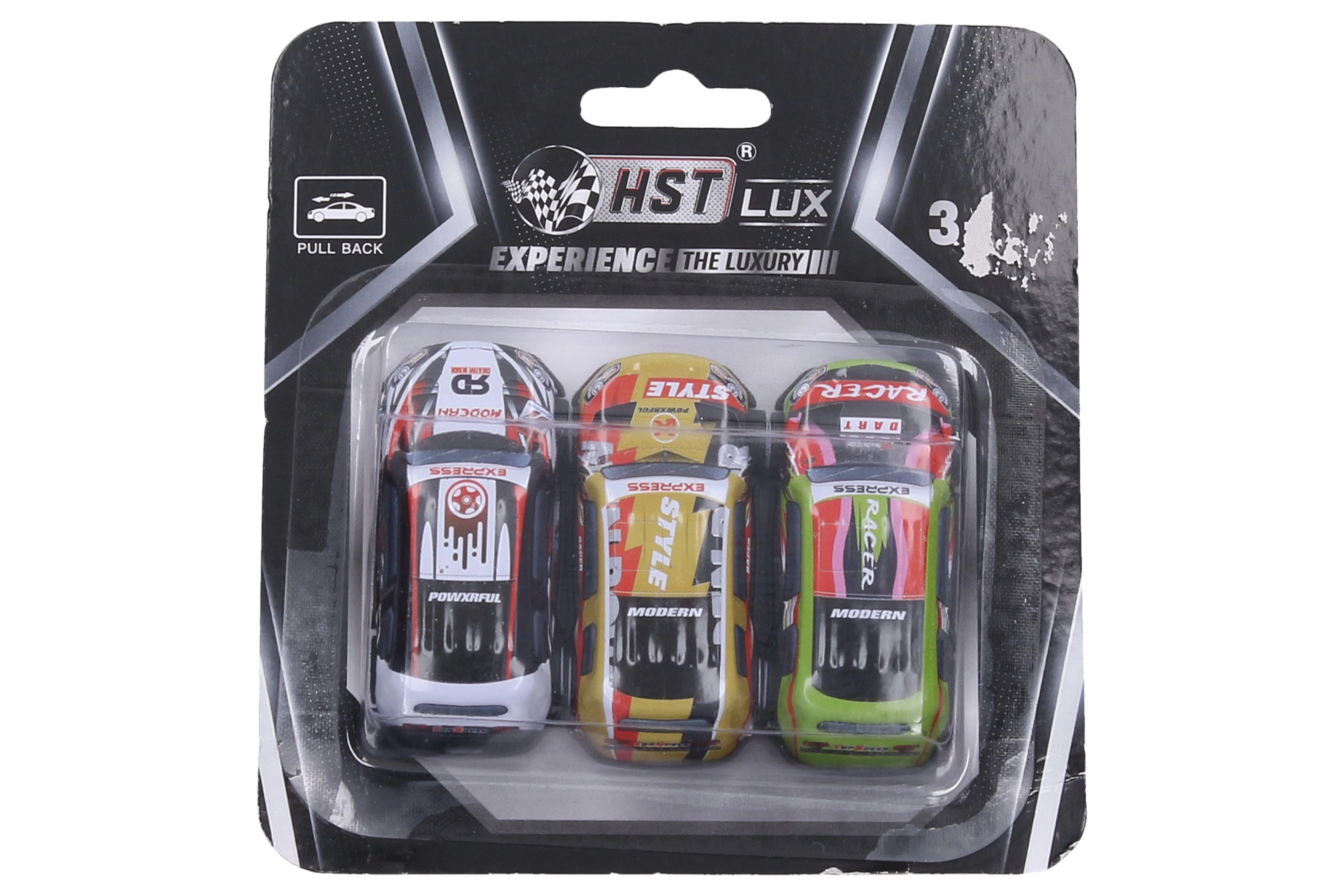 Kovové autíčko na zpětné natažení – sada 3 ks