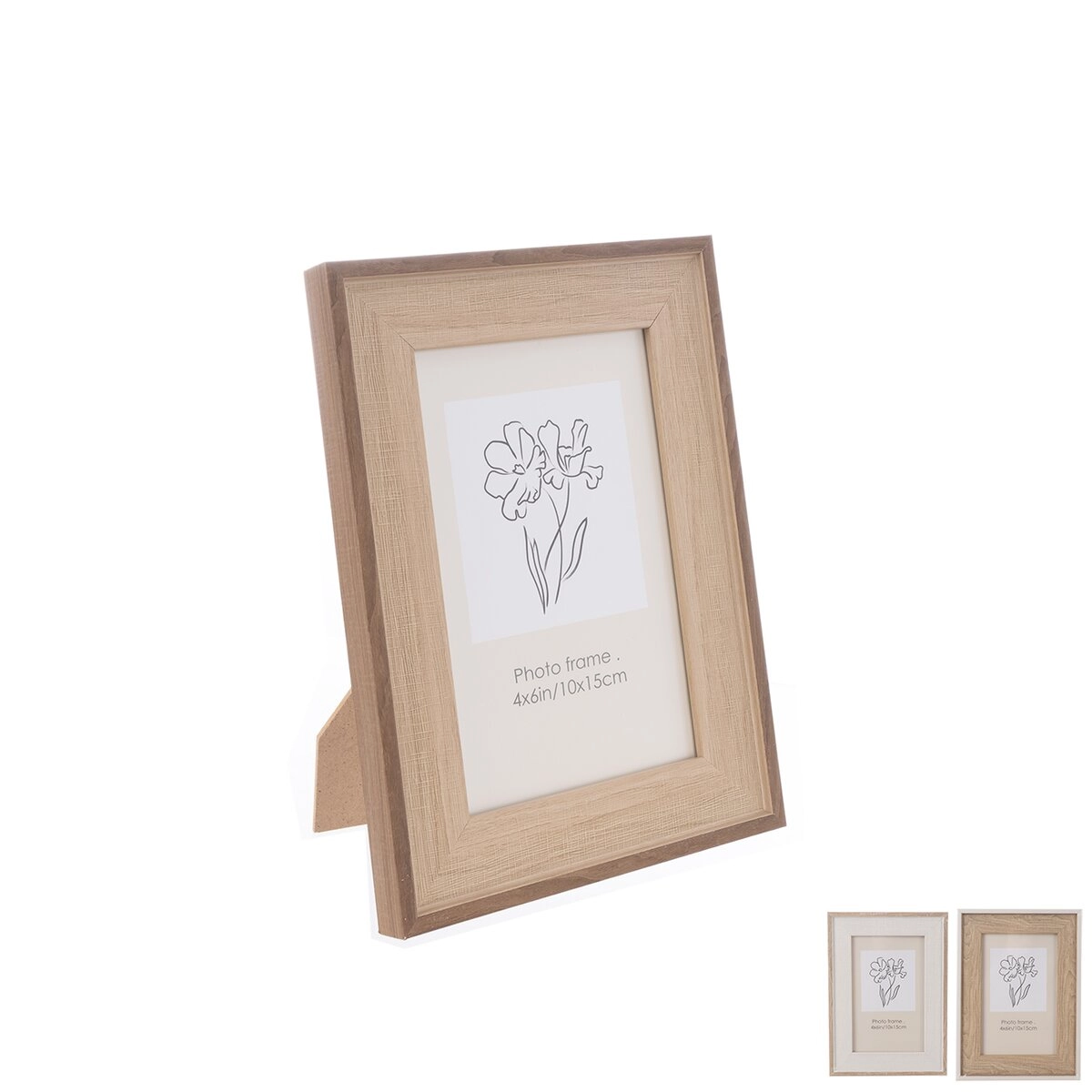 Dřevěný fotorámeček 13 × 18 cm (3 varianty)