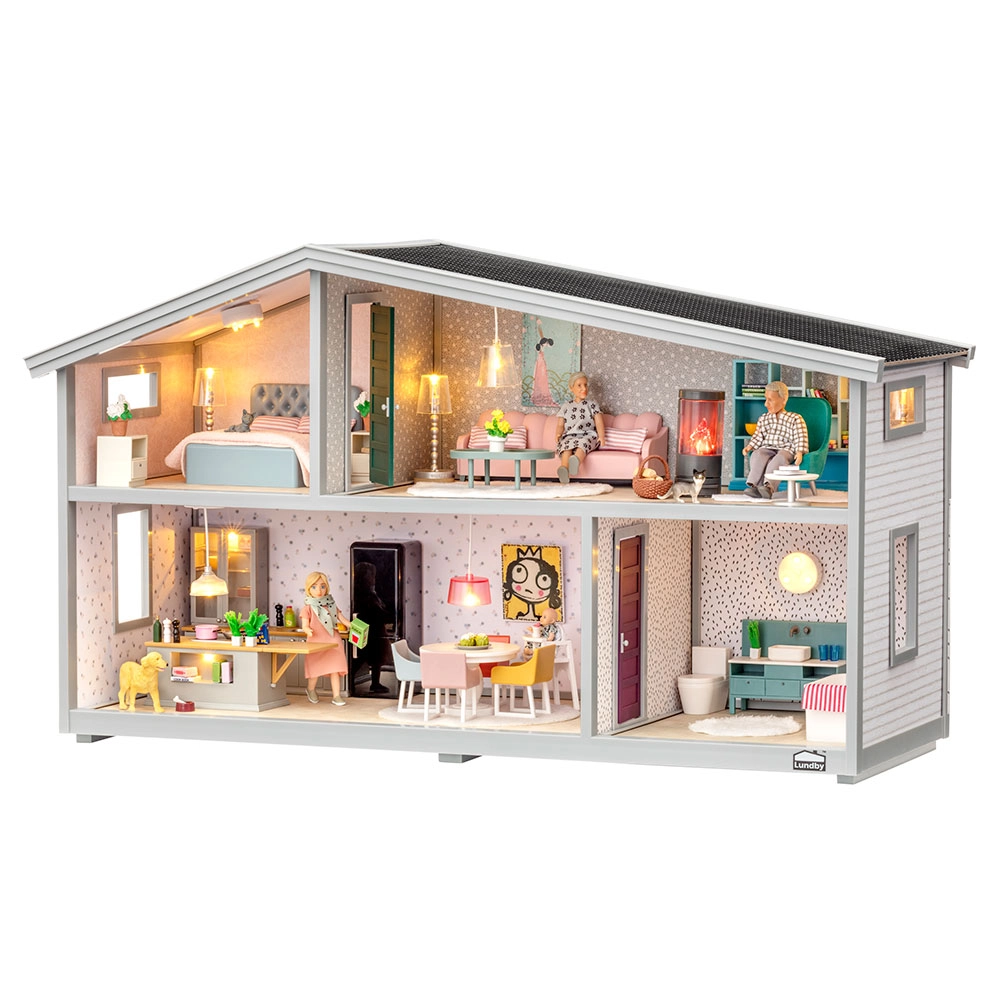 Domeček pro panenky Lundby se 4 pokoji