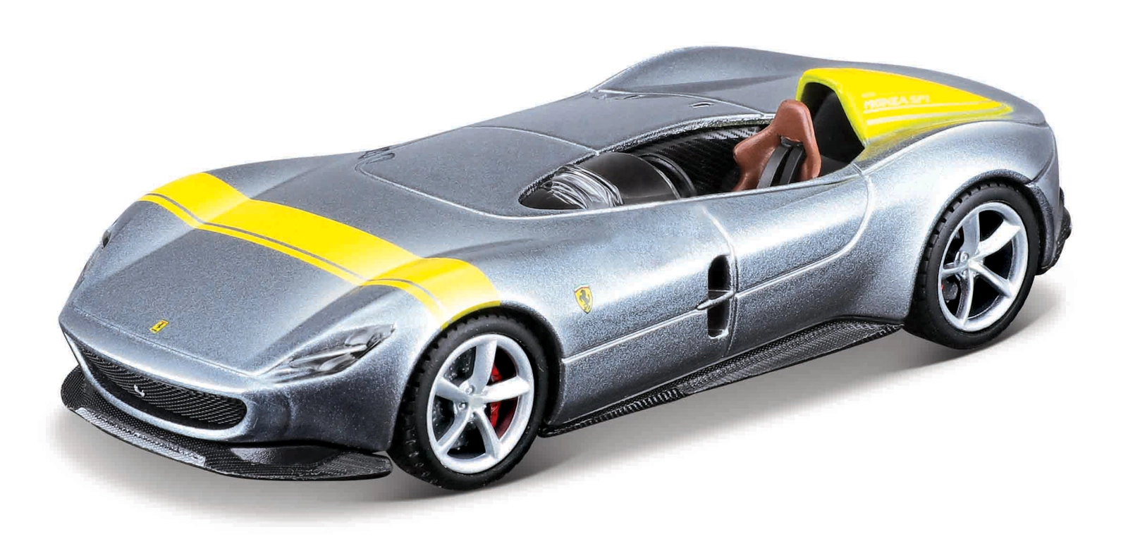 Levně Bburago Ferrari Monza SP1 2018 šedá 1:43