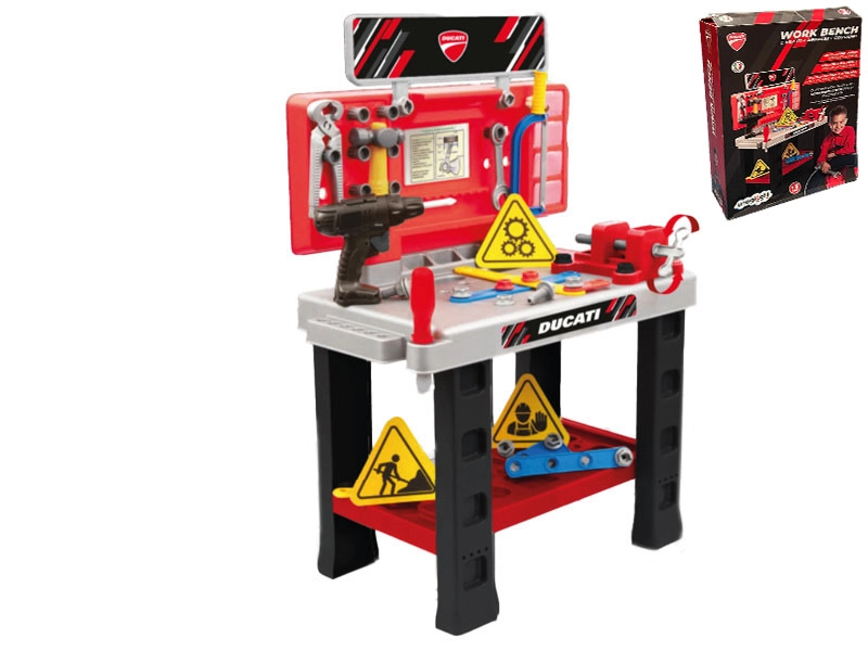 Ducati dětský pracovní stůl s nářadím, 30 ks