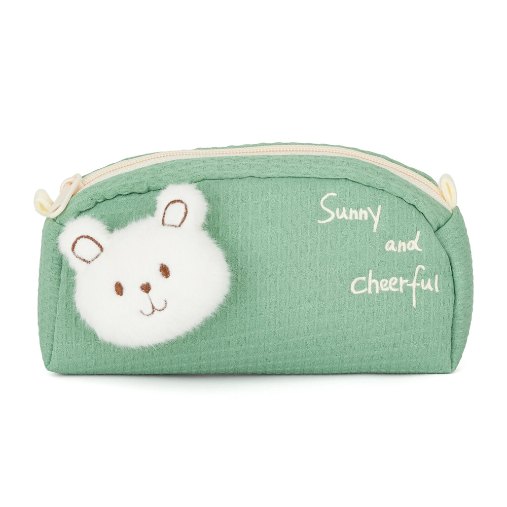 Etue dětská plyšová Medvěd zelený KARTONPP