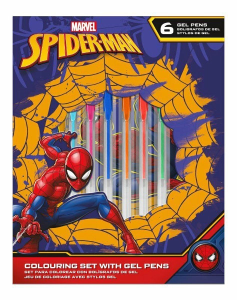Kreativní sada MARVEL SPIDER-MAN – zápisník a gelová pera