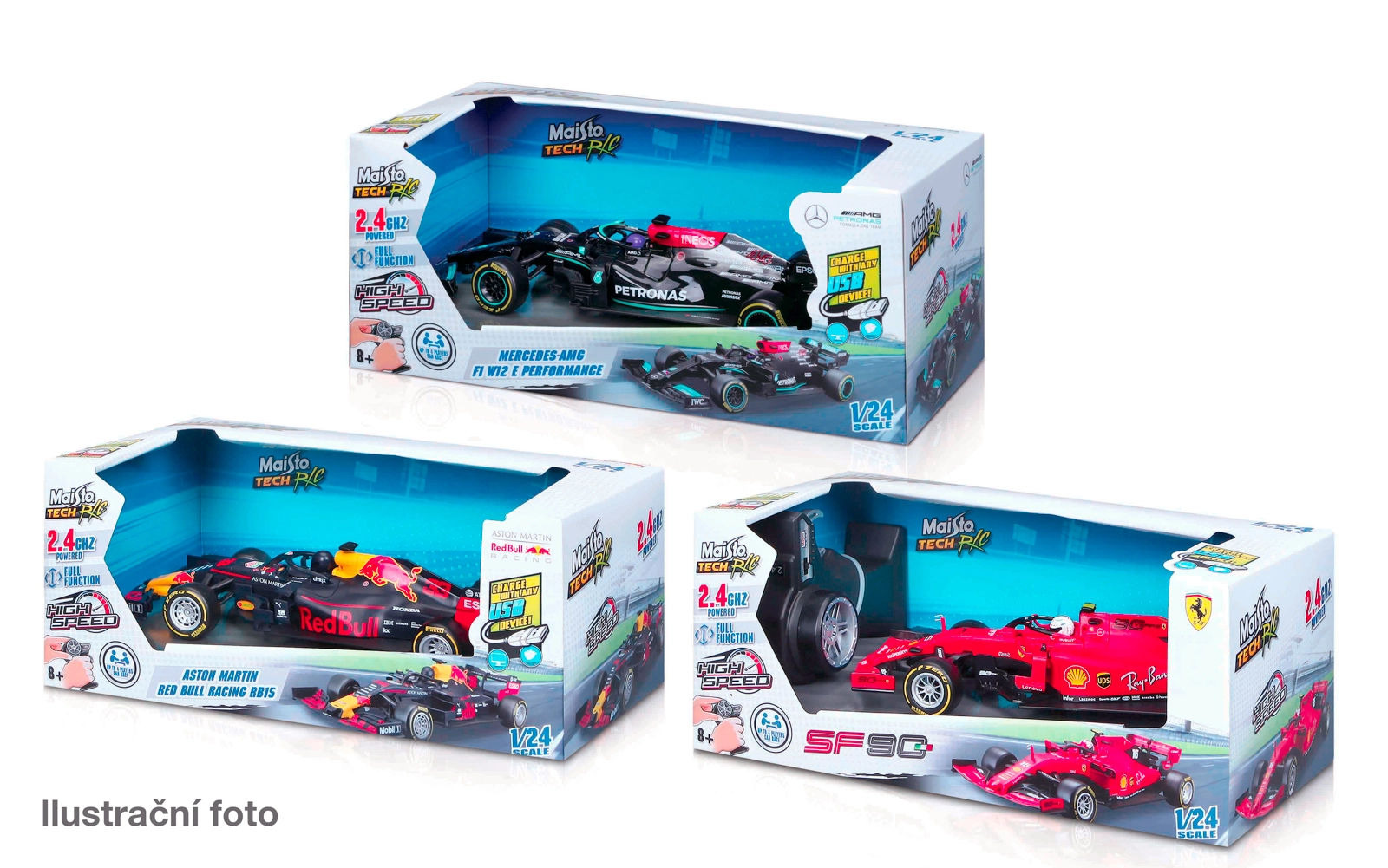Levně Maisto RC Racing Series, assort, 2,4 GHz, USB 1:24