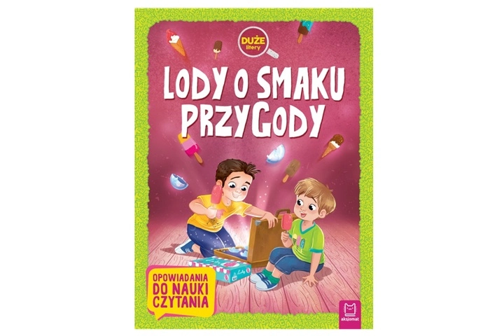 Lody o smaku przygody – dětská kniha pro nácvik čtení v polštině (velká písmena)