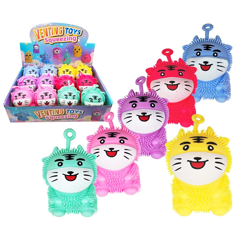 Stlačovací tygr se světlem 13 cm