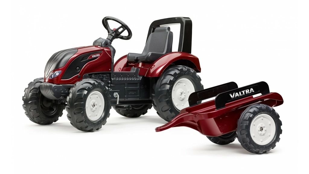 FALK Šlapací traktor 4000AB VALTRA S4 s přívěsem