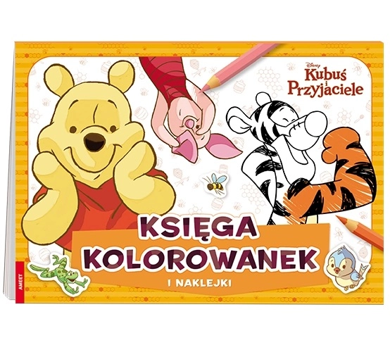 Disney Medvídek Pú a přátelé – kniha omalovánek se samolepkami