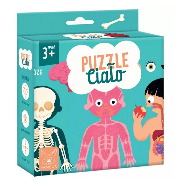 Puzzle lidské tělo 3+