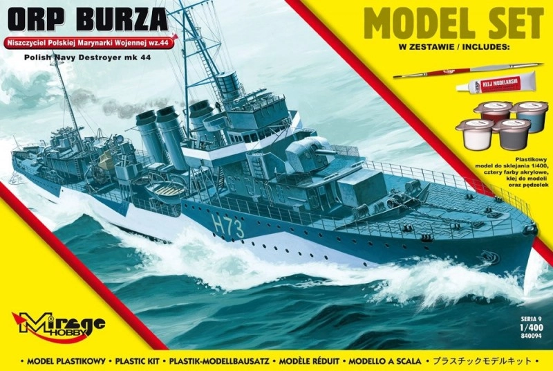 Levně Model lodi ORP Burza – polský torpédoborec z 2. světové války 1:400 stavebnice