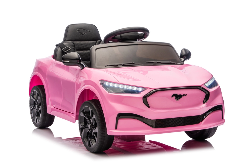 elektrické autíčko ford mustang mach-e 24v – růžové