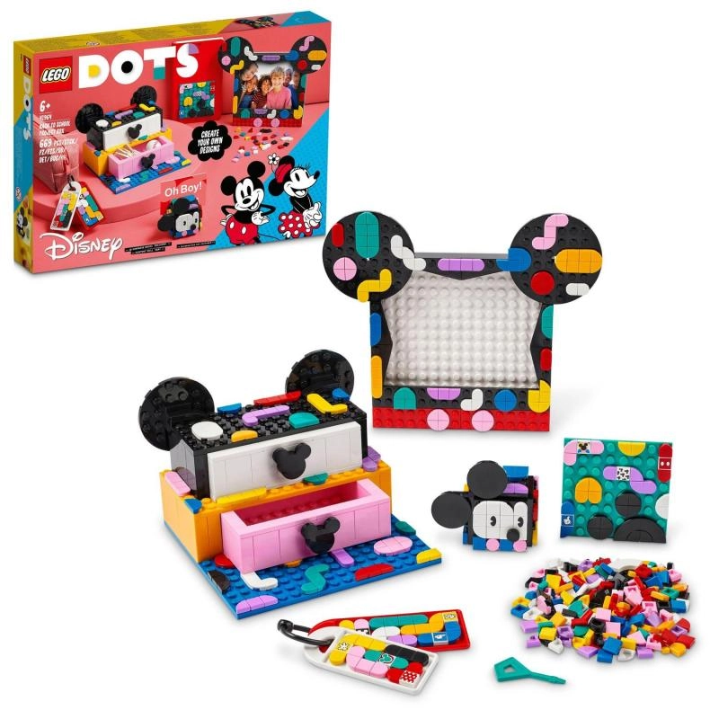 Levně LEGO® DOTS 41964 Školní boxík Myšák Mickey a Myška Minnie