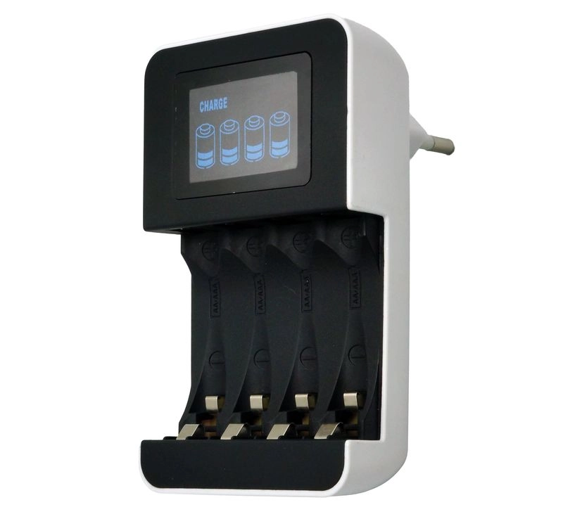Solight inteligentní nabíječka AA/AAA s LCD displejem