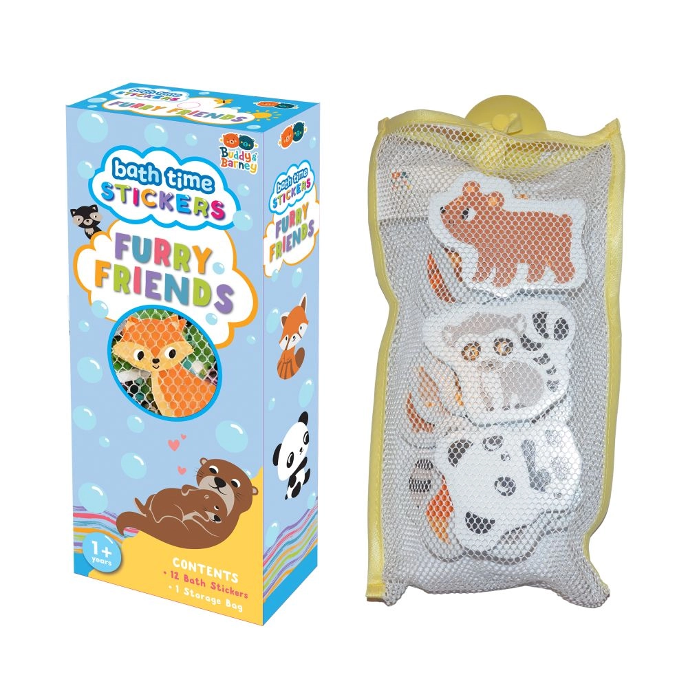 Buddy & Barney nálepky do koupele – chlupáčci