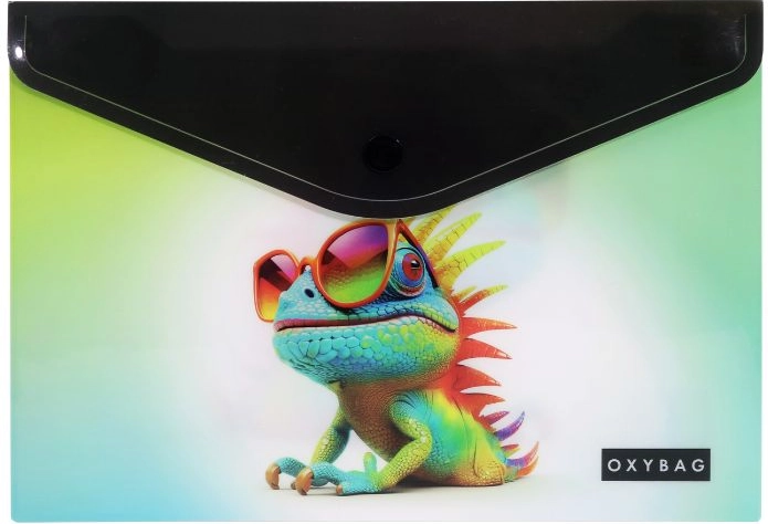 Psaníčko s drukem A5 s tiskem crazy animals chameleon KARTONPP