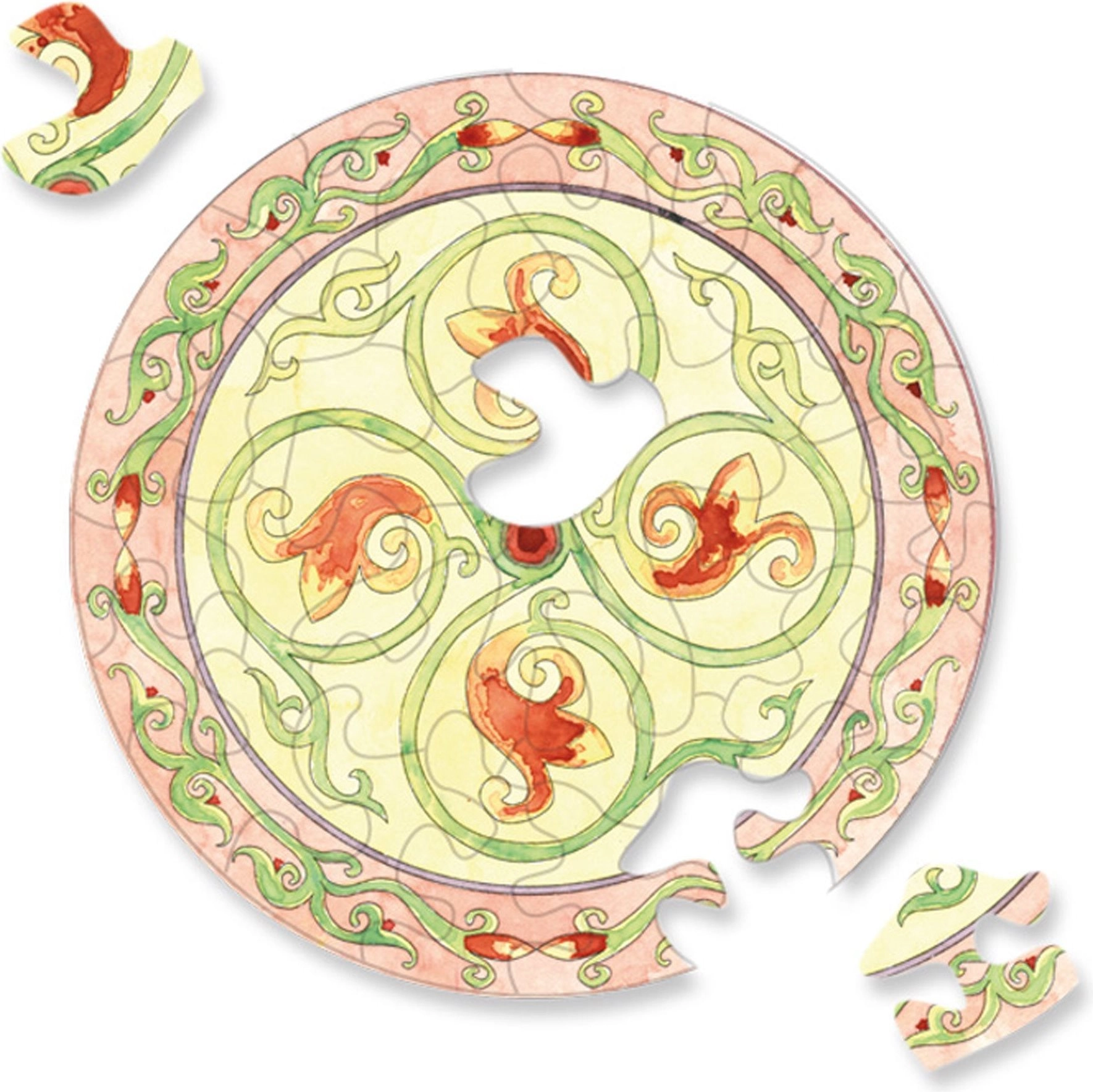 Kulaté puzzle CURIOSI Picoli Rostlina 33 dílků