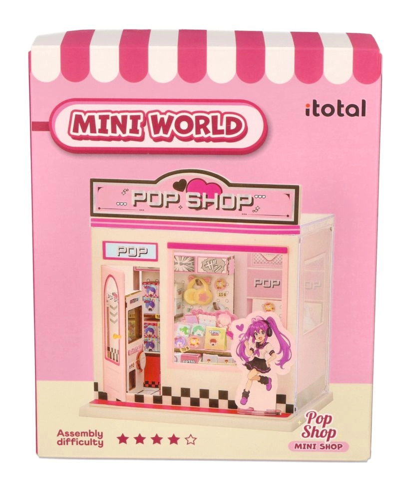 i-Total diy mini diorama obchod s mini světem pop