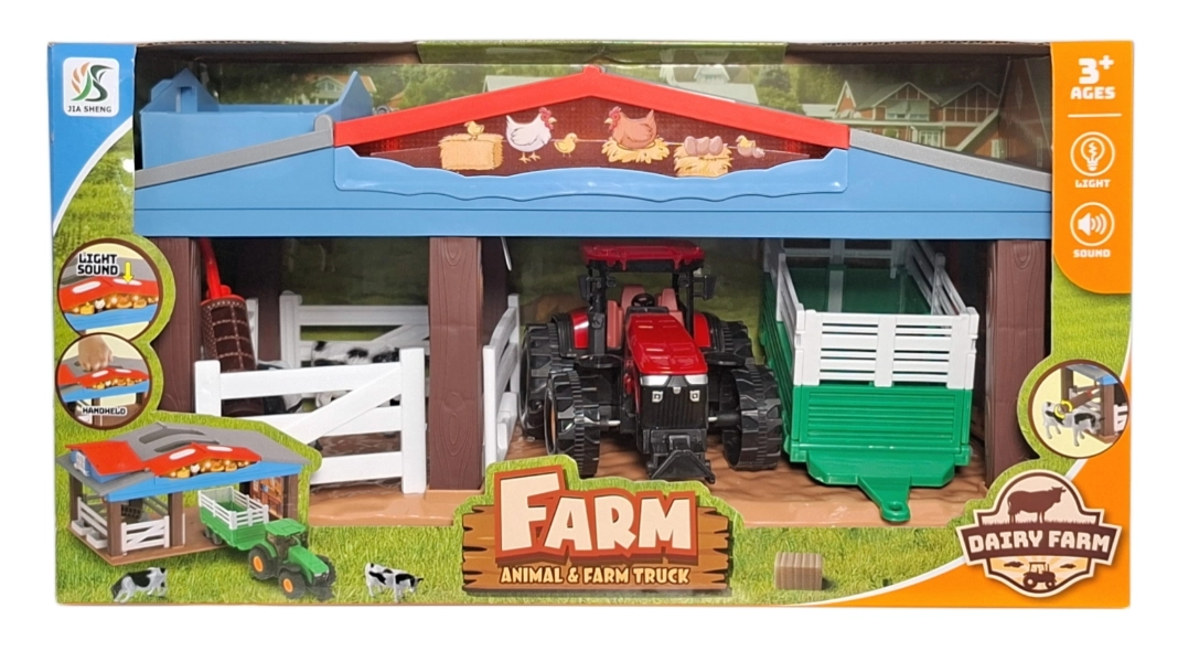 Hrací sada farma s příslušenstvím se světlem a zvukem