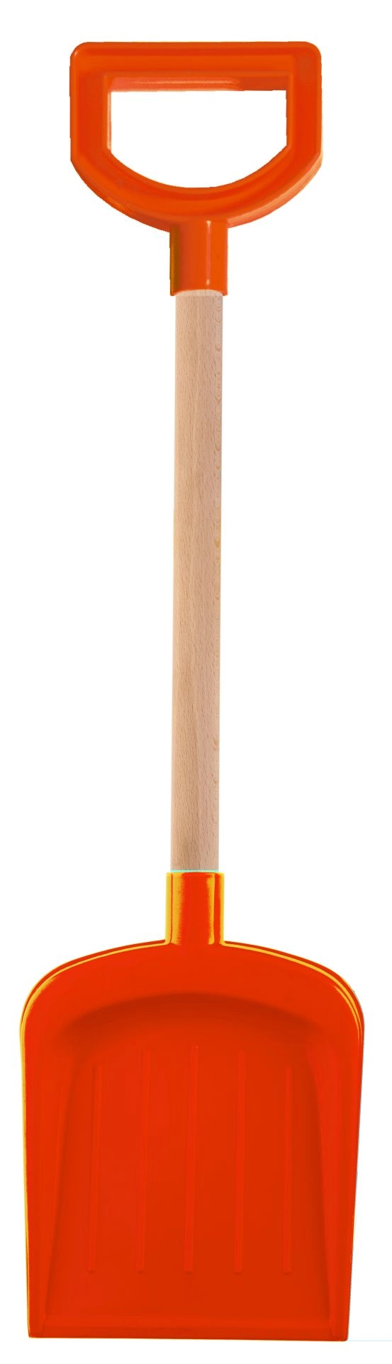 Androni Lopata s dřevěnou násadou a rukojetí délka 53 cm – Červená