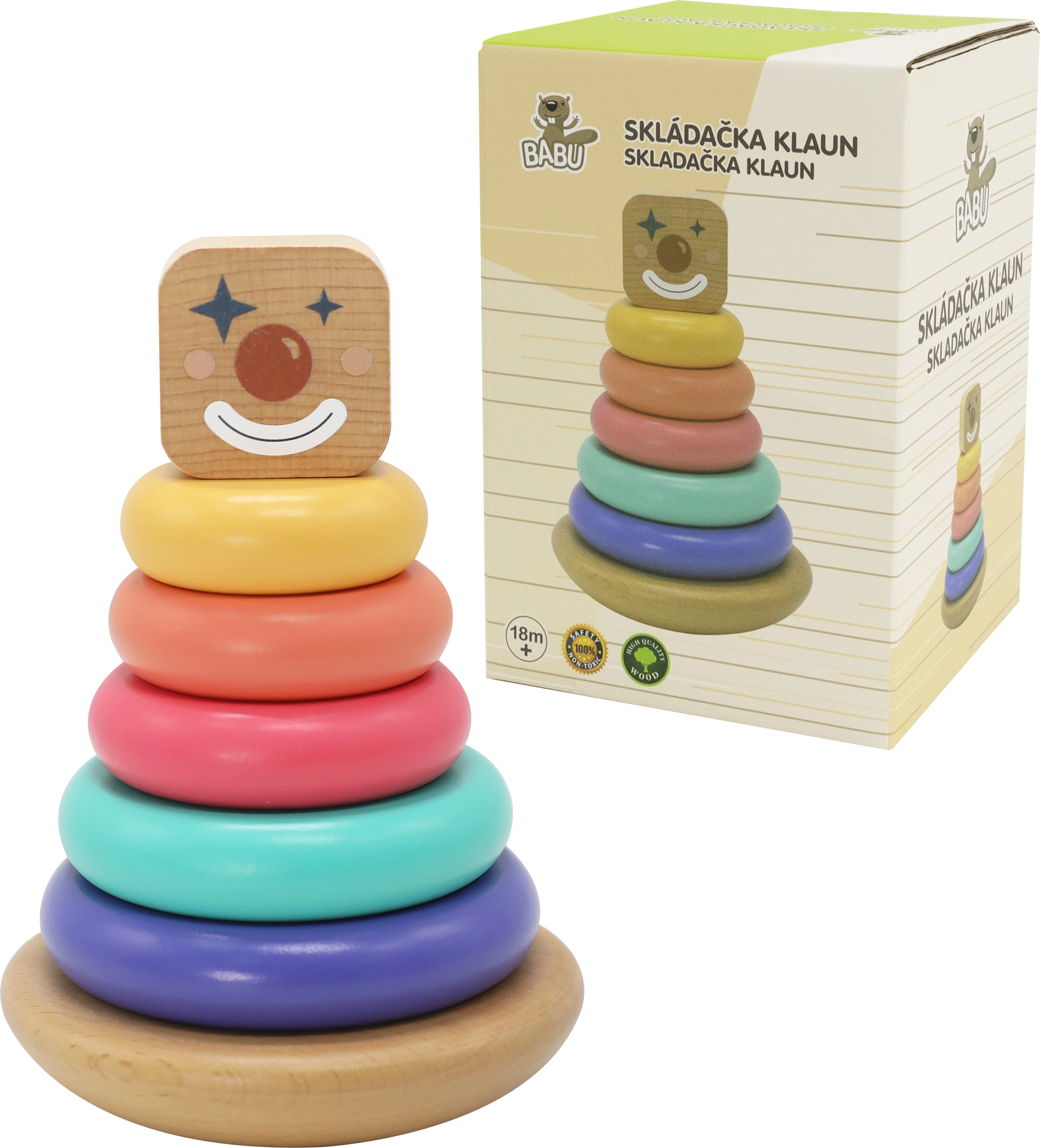 Levně Babu stohovací pyramida