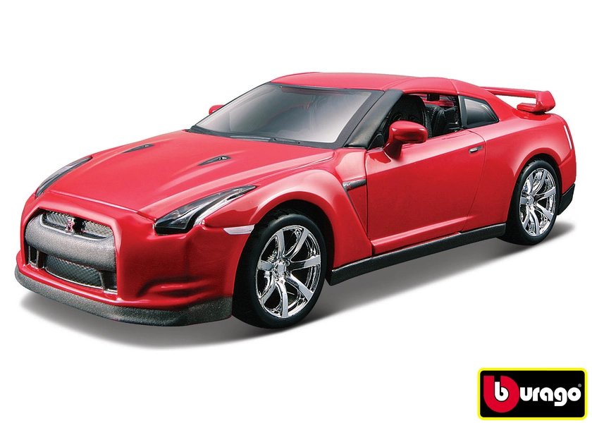 Levně Bburago auto 2009 Nissan GT‑R R35 červené 1:32