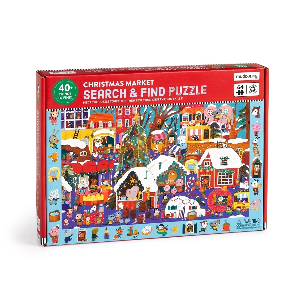 Mudpuppy Puzzle Hledej a najdi Vánoční trh