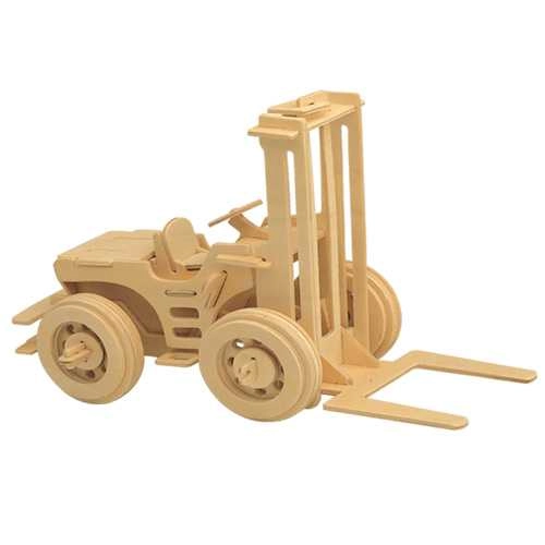 Levně Dřevěné 3D puzzle Vysokozdvižný vozík