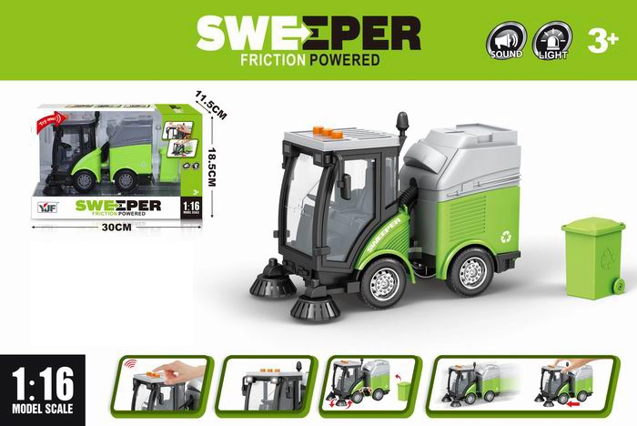 Zametací vůz se světlem a zvukem v měřítku 1:16